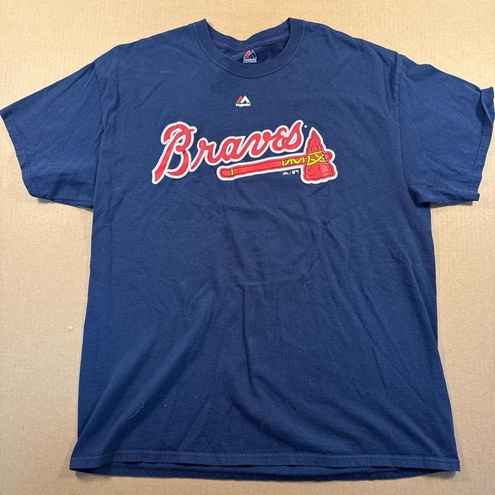 Braves jersey t shirt, Bobby Cox, XL, Blue, Majestic - Picture 2 of 5